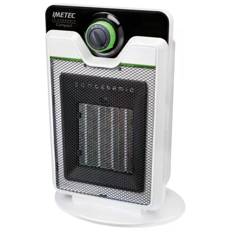 Imetec CFH1-100 Eco Ceramic Termoventilatore 2000 W Bianco e Nero Imetec CFH1-100 Eco Ceramic Termoventilatore 2000 W Bianco e Nero