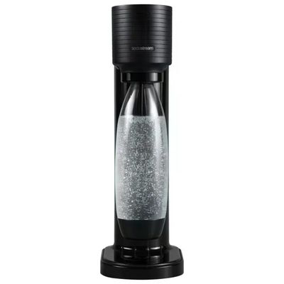 SodaStream 2270273 Gaia Gasatore d'Acqua con Bottiglia PET 1L Cilindro CQC ad Aggancio Rapido colore Nero