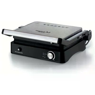 Ariete 1934 MetalGrill 3in1 Bistecchiera 2000W 3 Modalita' di Cottura Piastre Antiaderenti Rimovibili