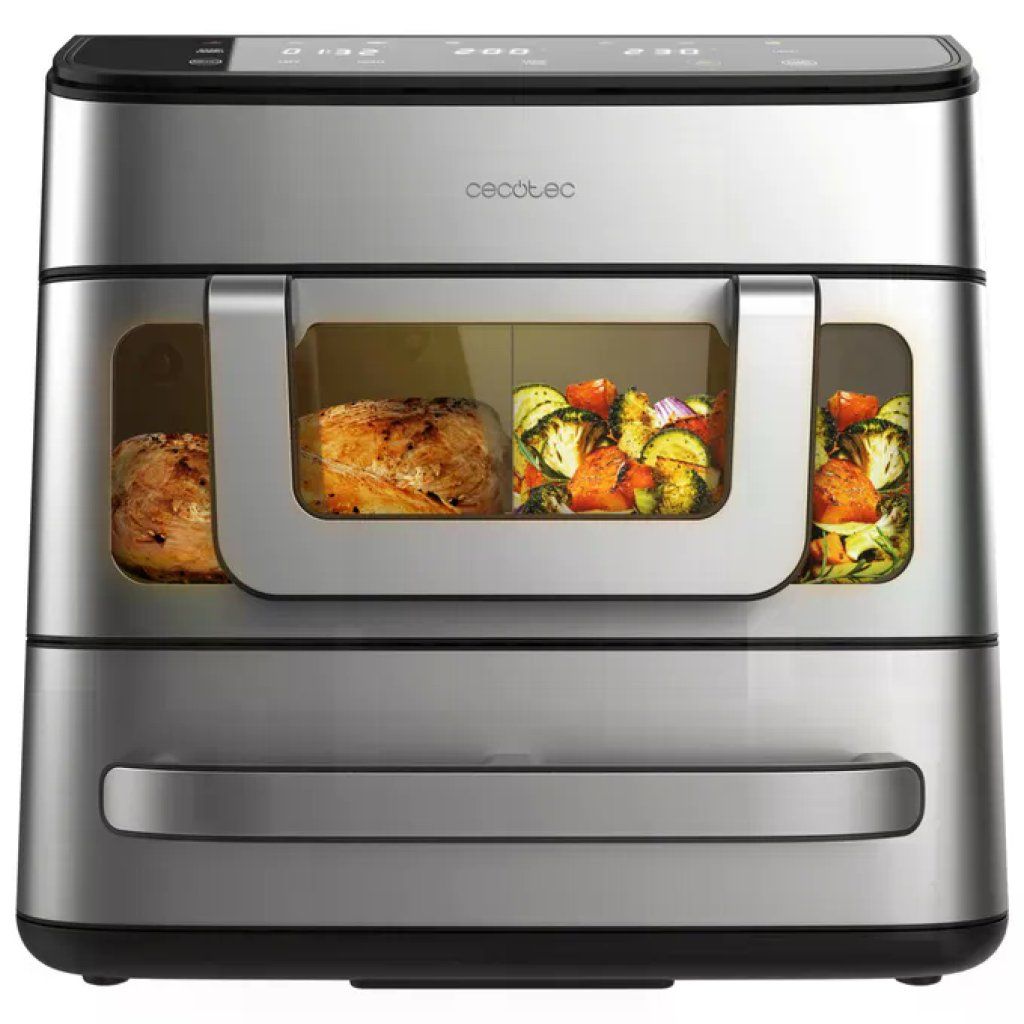 Cecotec FoodCourt 18000 4P Friggitrice ad Aria 18 L con Forno Pizza
