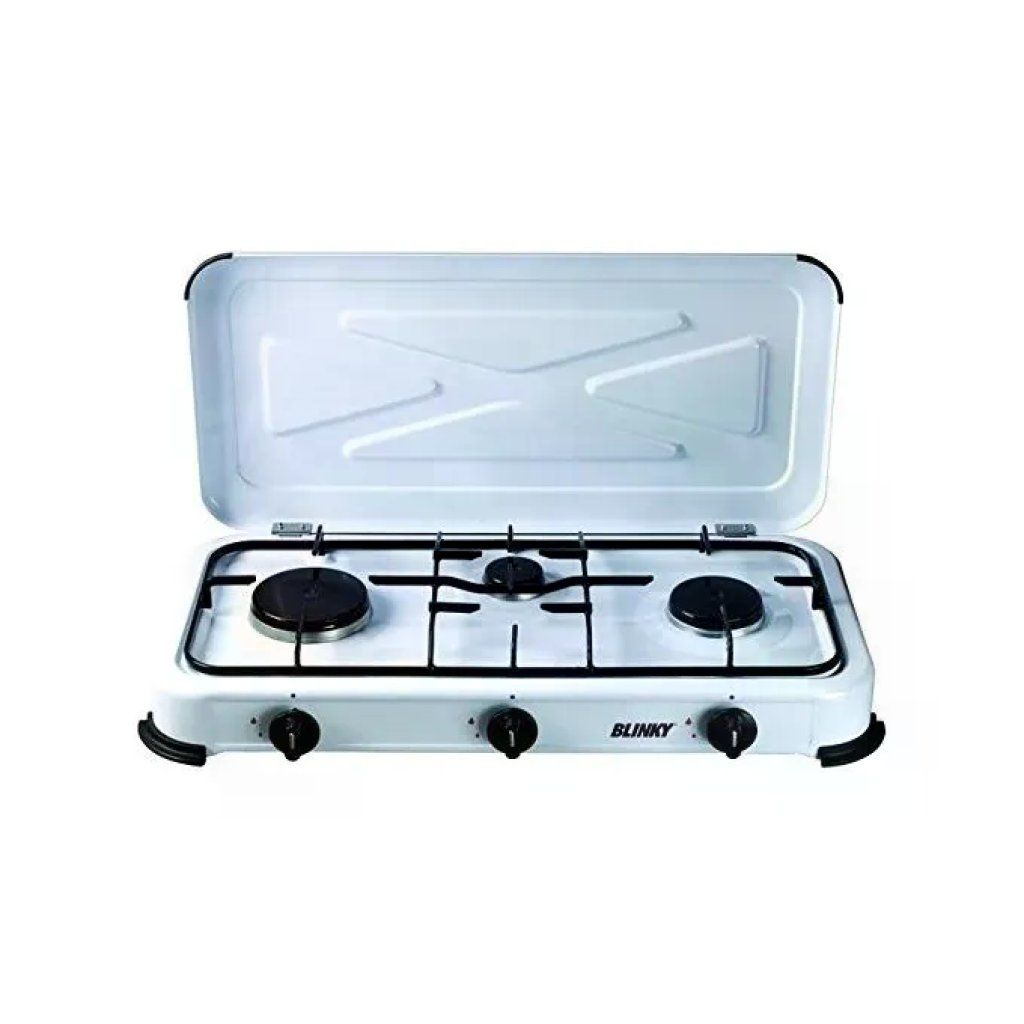 VIGOR-BLINKY VIGOR 98010-03 Fornello GPL a 3 Fuochi con Coperchio VIGOR-BLINKY VIGOR 98010-03 Fornello GPL a 3 Fuochi con Coperchio