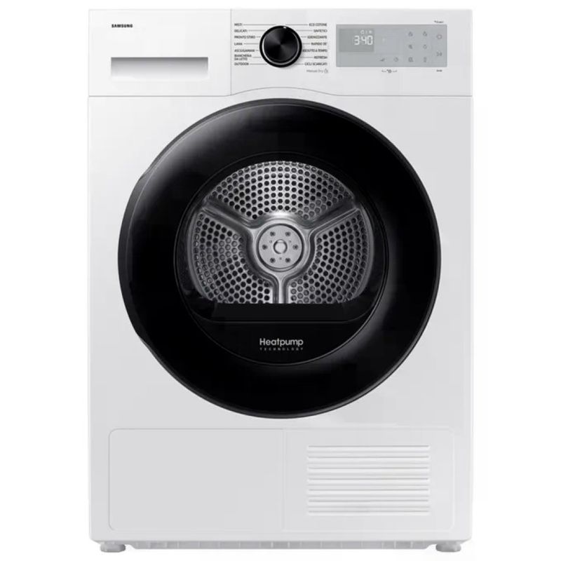 Samsung DV90DG52A0AHET Crystal EcoDry Asciugatrice Pompa di Calore 9 Kg Classe C Wi Samsung DV90DG52A0AHET Crystal EcoDry Asciugatrice Pompa di Calore 9 Kg Classe C Wi