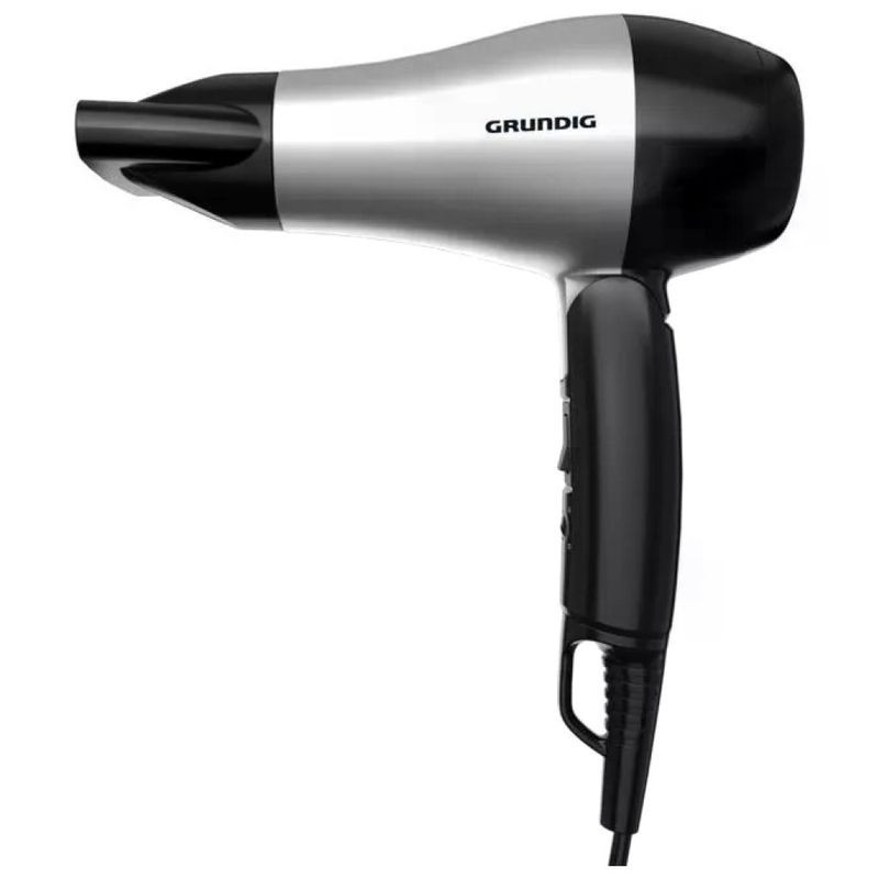 Grundig HD 2200 Asciugacapelli 1200W Nero-Argento Grundig HD 2200 Asciugacapelli 1200W Nero-Argento