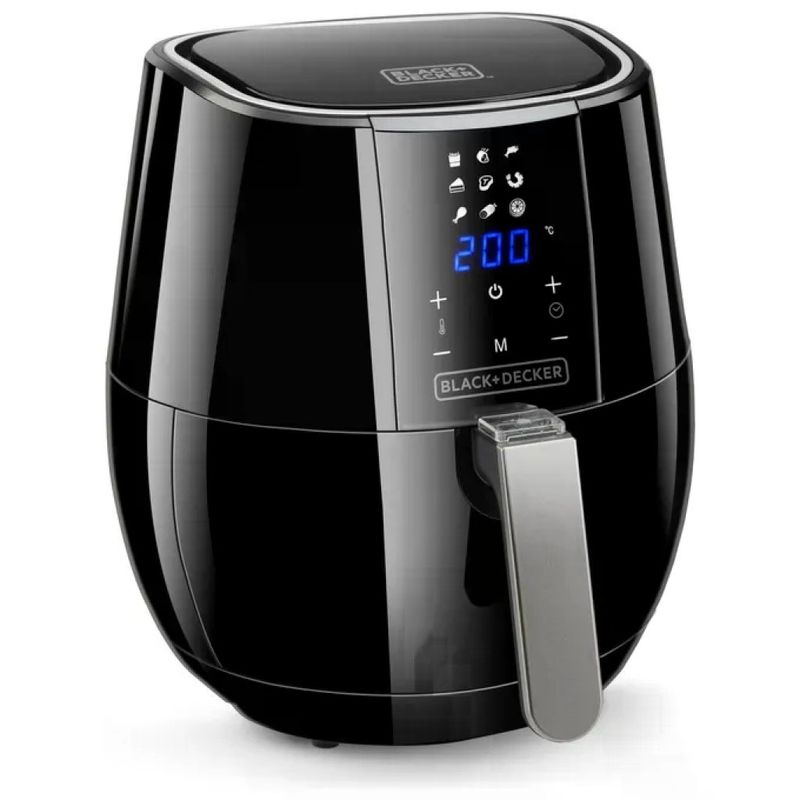 BLACK+DECKER Black and Decker BXAF3500E Friggitrice ad aria 3.5 L 1500W 9 programmi Display Touch colore Nero BLACK+DECKER Black and Decker BXAF3500E Friggitrice ad aria 3.5 L 1500W 9 programmi Display Touch colore Nero