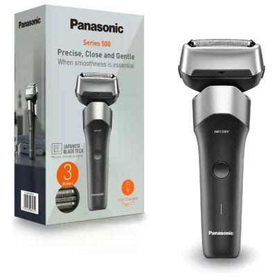 Panasonic ES-RM3FXK503 Serie 500 Rasoio elettrico WetandDry 3 lame autonomia 45 min ricarica USB