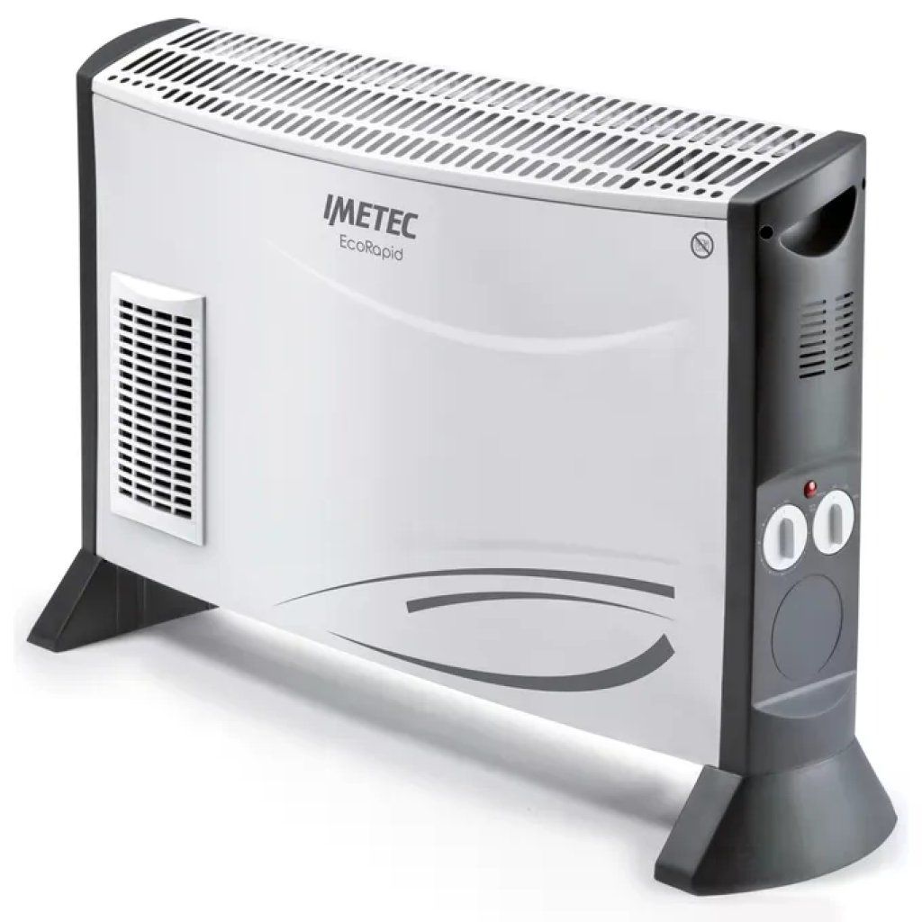 Imetec 4034 Eco Rapid Termoventilatore a Convezione 2000 W 4 Temperature Termostato Meccanico colore