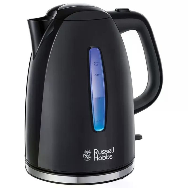 Russell Hobbs 22591-70 Textures Plus Bollitore Elettrico 1.7 L 2400 W base 360° filtro rimovibile colore Nero