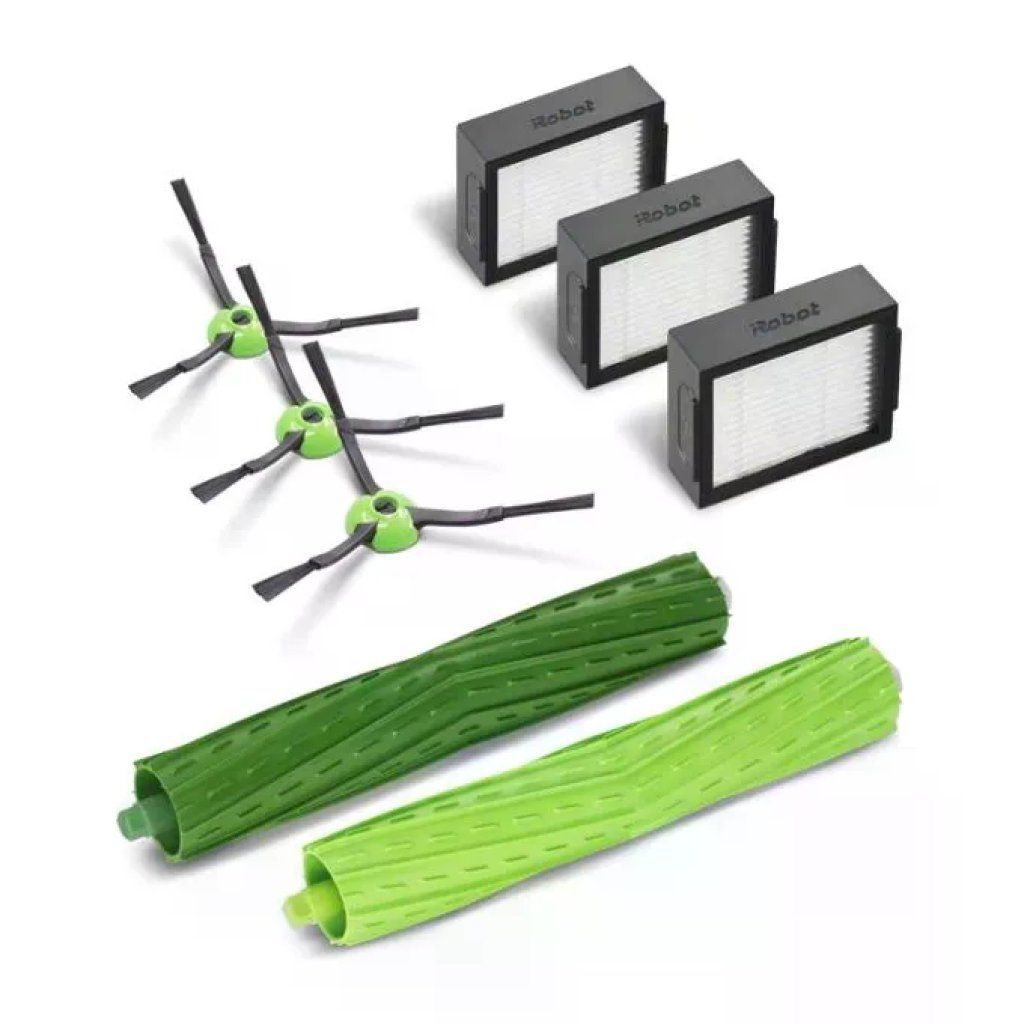 IRobot 4757966 Roomba Kit Accessori di Ricambio Serie e i j 3 Spazzole Laterali 3 Filtri High Efficiency