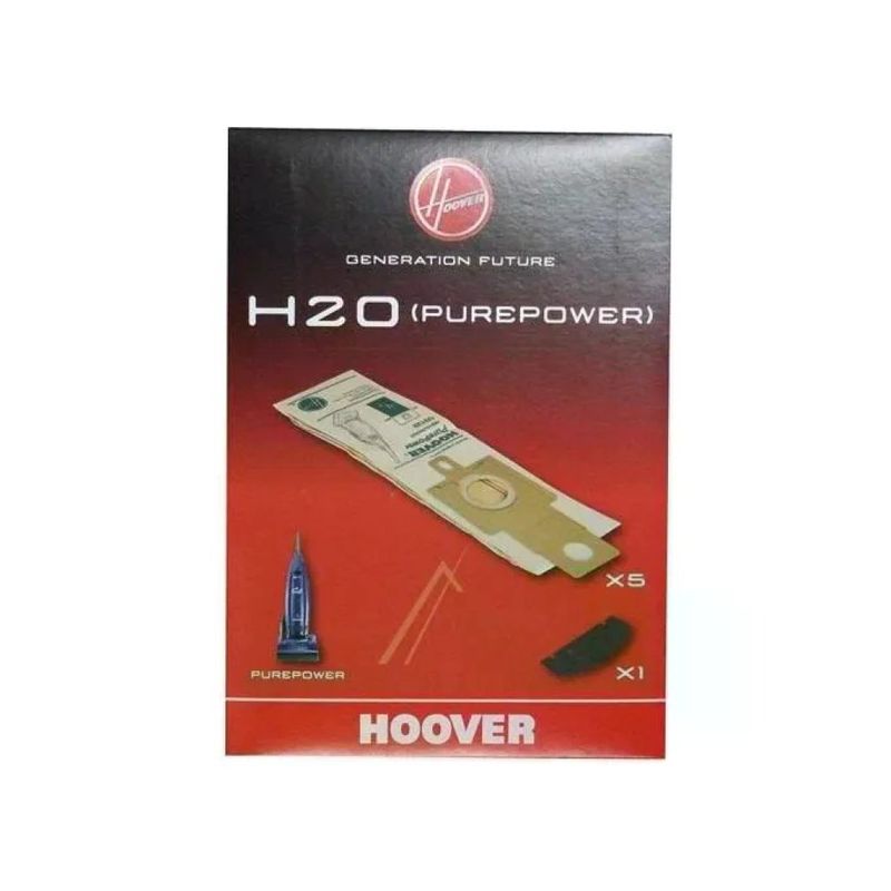 Hoover H20 Sacchetti per Aspirapolvere PurePower Upright Originali 5 pz con Filtro