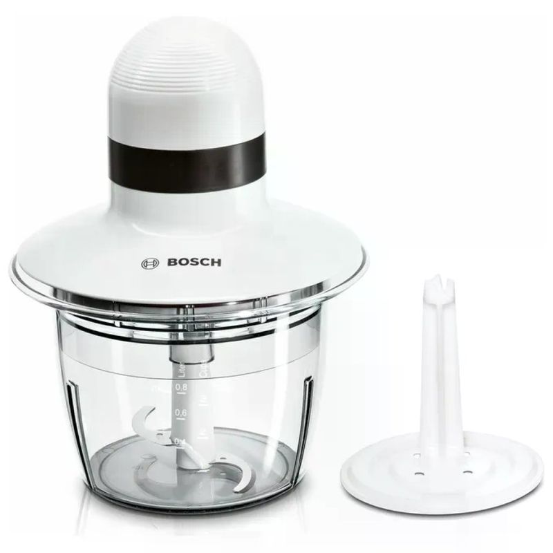 Bosch MMR08A1 Tritatutto Elettrico 0,8 L 400 W lama acciaio inox funzione pulse colore Bianco Antracite