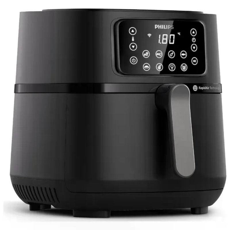 Philips Airfryer Serie 5000 7,2 L con funzione vapore, 2000 W, 12 programmi, touchscreen, nera