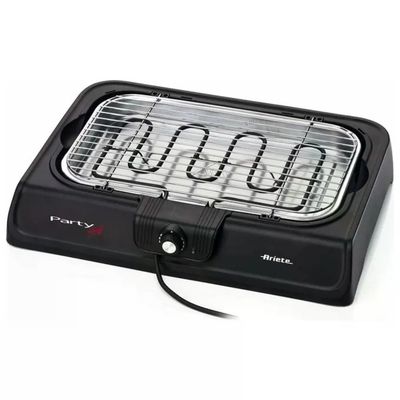 Ariete 723 Party Grill Barbecue Elettrico da Tavolo 2000W Termostato Regolabile Vassoio Raccogli Grasso Ariete 723 Party Grill Barbecue Elettrico da Tavolo 2000W Termostato Regolabile Vassoio Raccogli Grasso