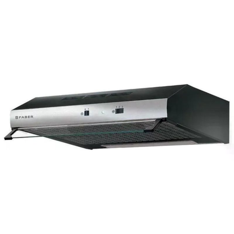 Faber TCH04 SS18A 741 – Cappa sottopensile da 80 cm, nera e inox