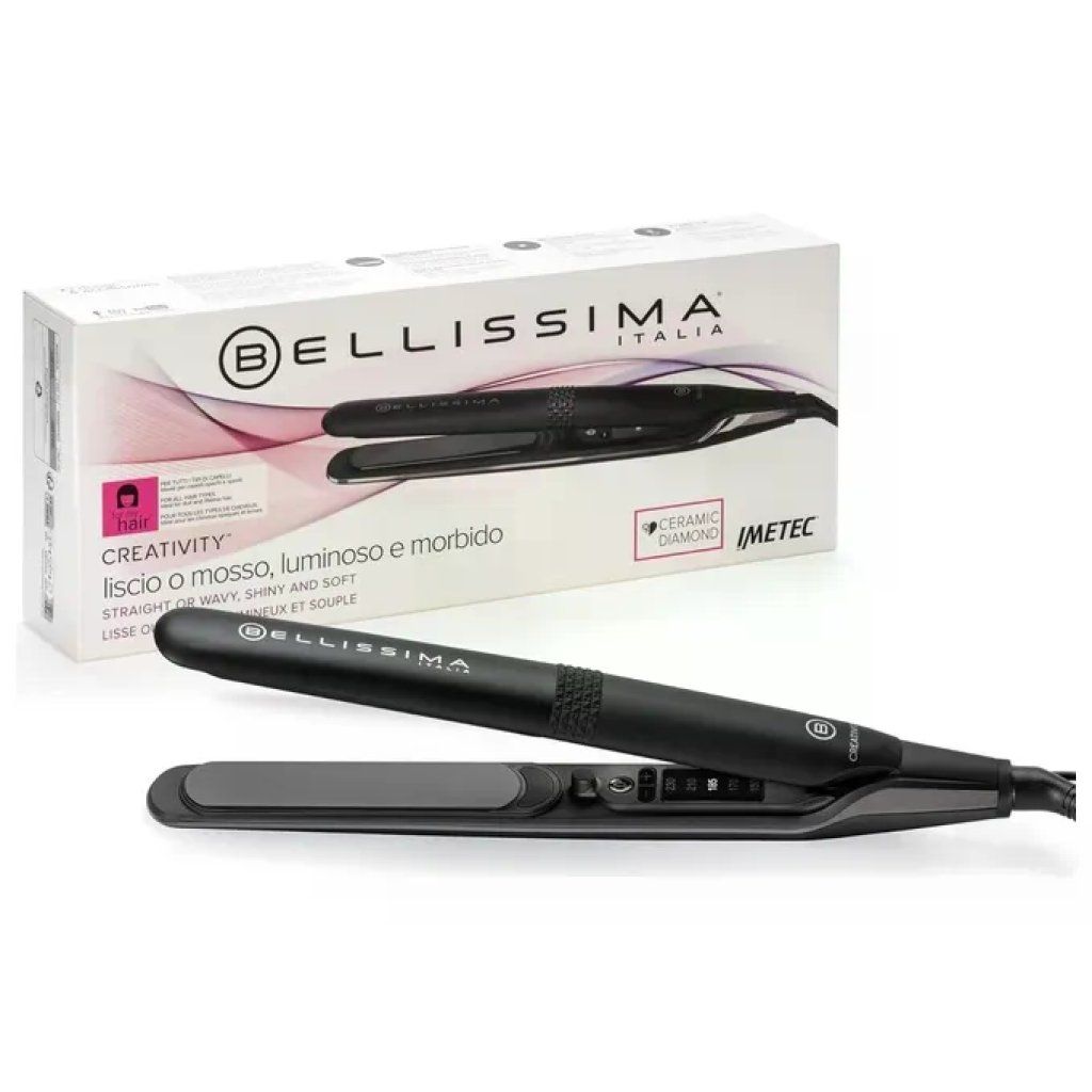 Imetec Bellissima Creativity Piastra per Capelli Nero e Rosa