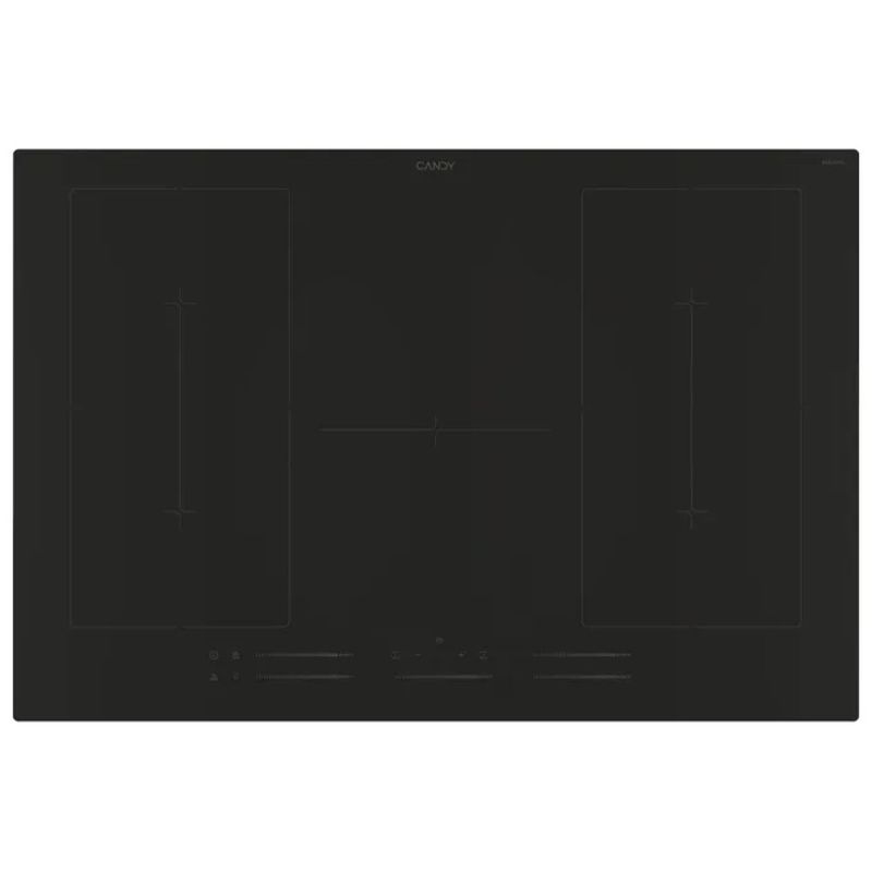 Candy CIFS85MCTT1 Piano Cottura a Induzione 77 cm, 5 Zone, Touch Control, Booster, Nero