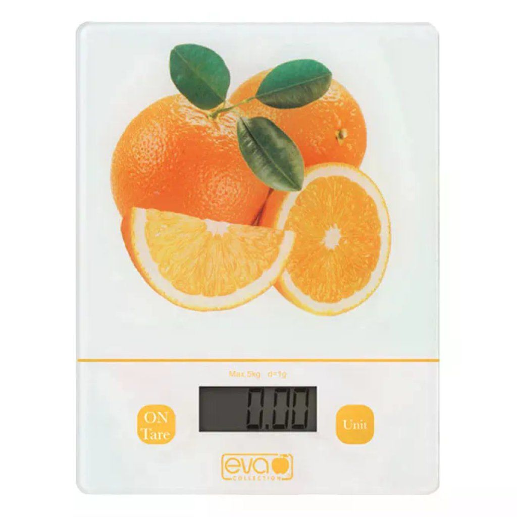 Kaufgut 033325 Bilancia Digitale da Cucina Arancia Eva 5 kg