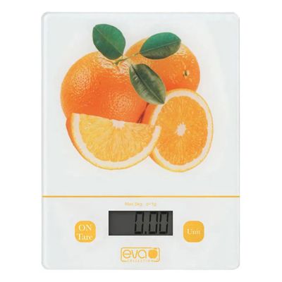 Kaufgut Bilancia Digitale da Cucina Arancia Eva 5 kg