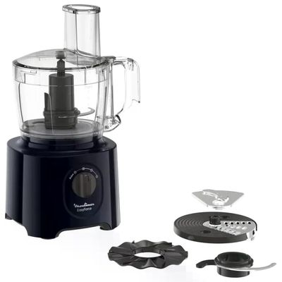 Moulinex FP242810 Easy Force Robot da Cucina 800W 2.4L 15 Funzioni 4 Accessori colore Nero Moulinex FP242810 Easy Force Robot da Cucina 800W 2.4L 15 Funzioni 4 Accessori colore Nero