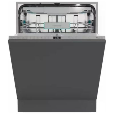 Hisense HV663A65 Lavastoviglie da Incasso 16 Coperti, Classe A, 41 dB, Inox