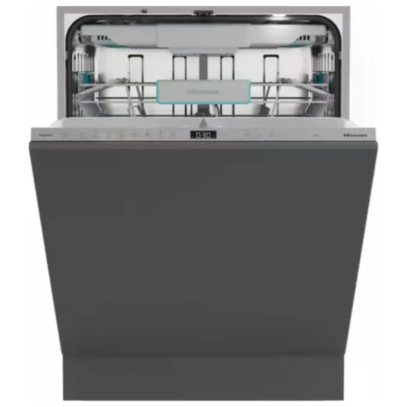 Hisense HV663A65 Lavastoviglie da Incasso 16 Coperti, Classe A, 41 dB, Inox
