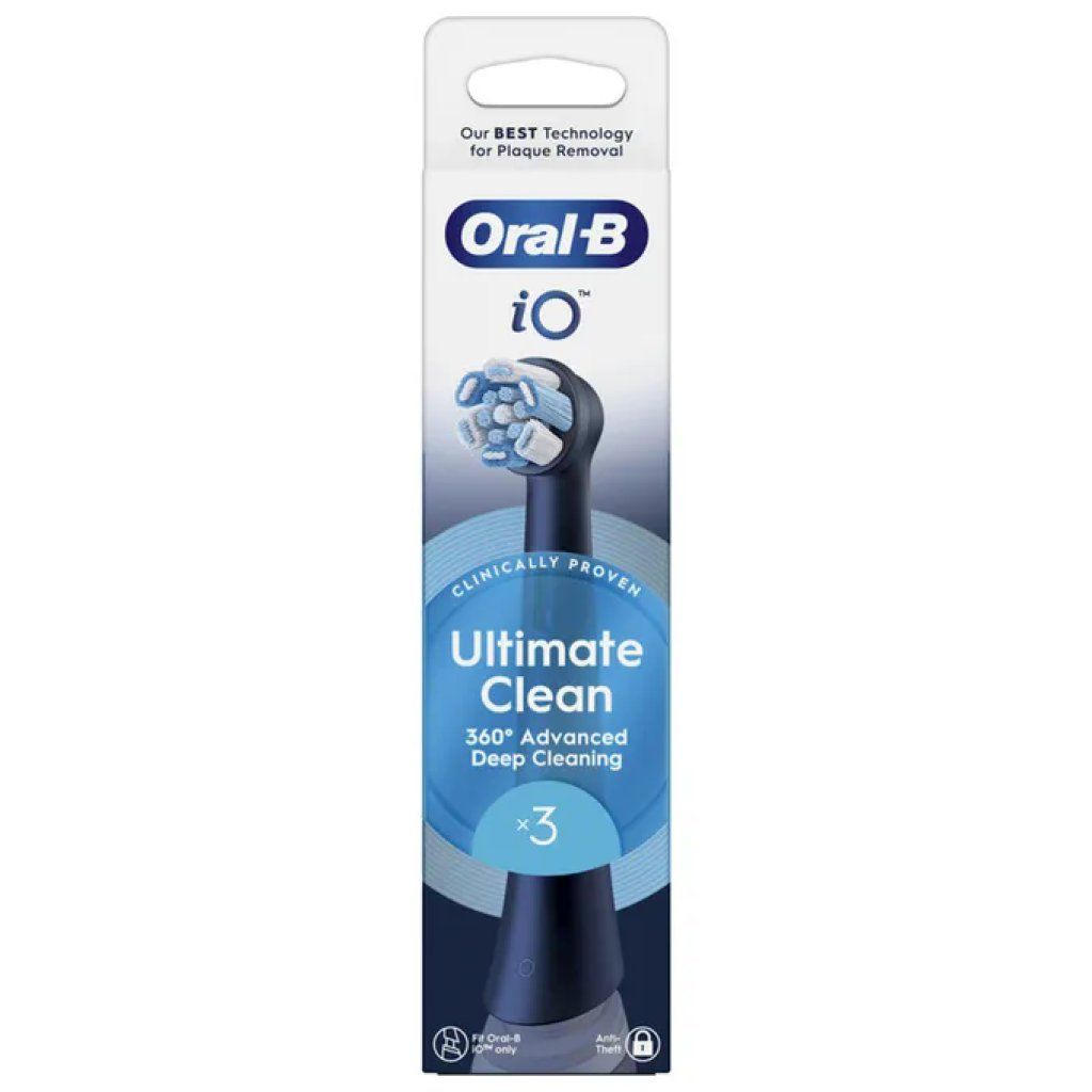 Oral-B iO Ultimate Clean - 3 testine nere di ricambio