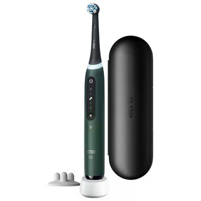 Oral-B iO 5 Spazzolino Elettrico Verde con Custodia da Viaggio
