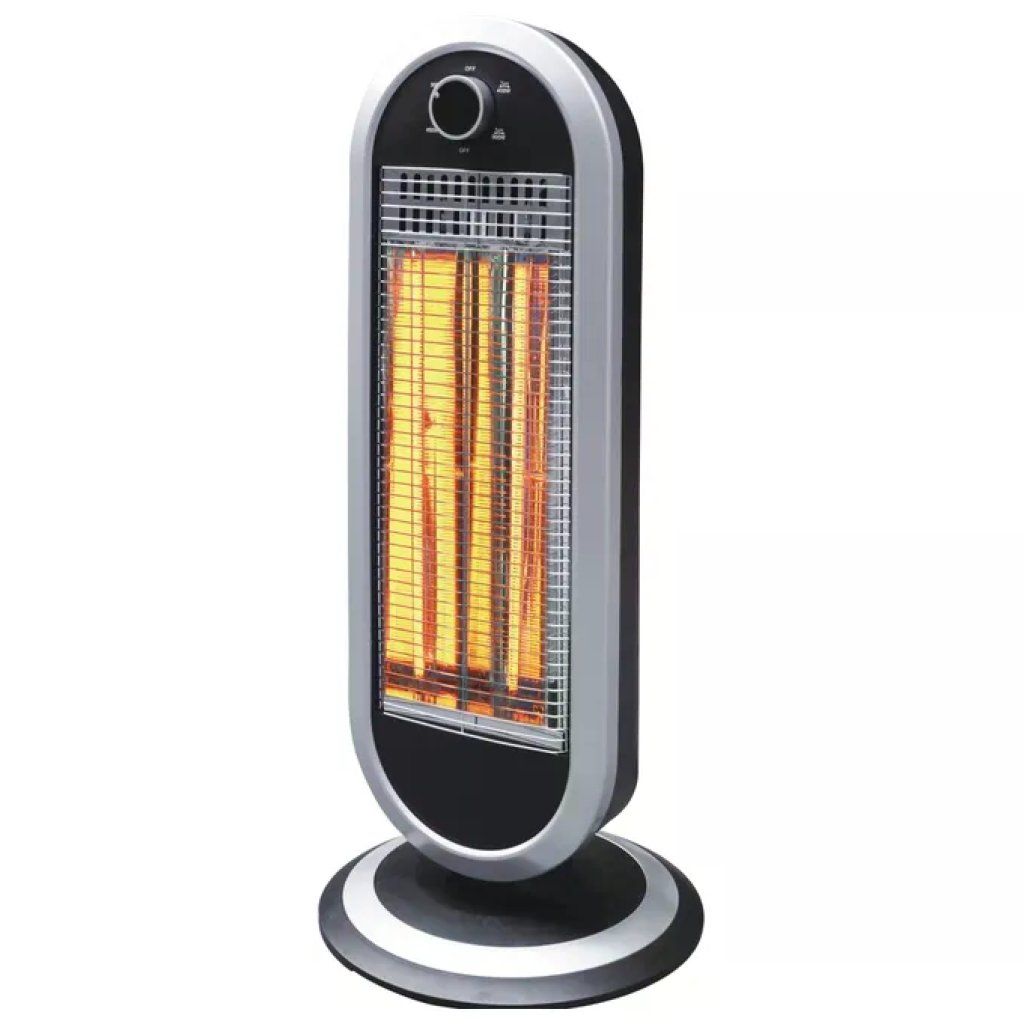 DCG SA9837 Stufa al Carbonio Oscillante 900W Grigio/Nero