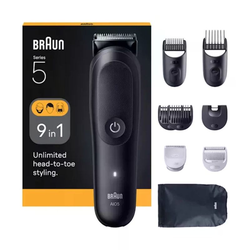 Braun AIO5540 Series 5 Multigrooming 9 in 1 Nero Braun AIO5540 Series 5 Multigrooming 9 in 1 Nero