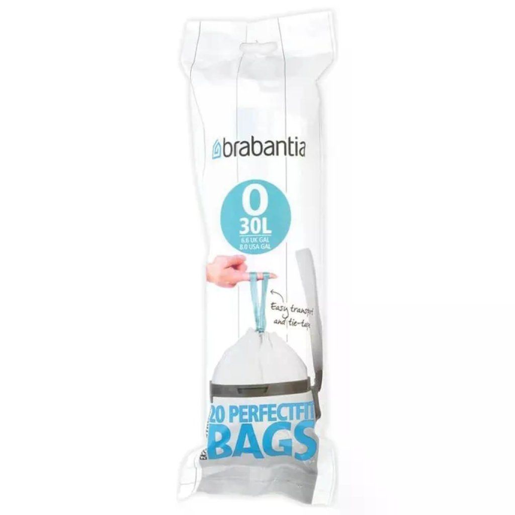 Brabantia 300349 Sacchetti Rifiuti 30 L Bianchi, 20 Pezzi