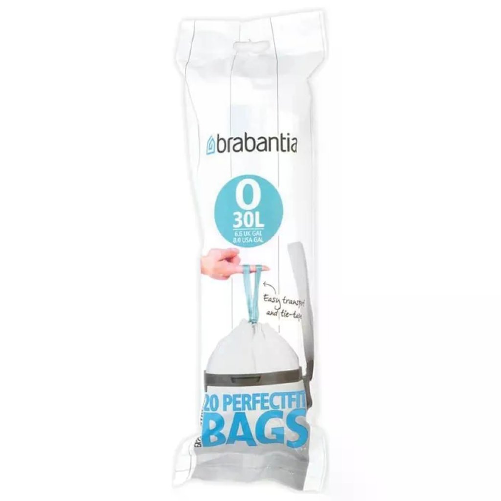 Brabantia 300349 Sacchetti Rifiuti 30 L Bianchi, 20 Pezzi