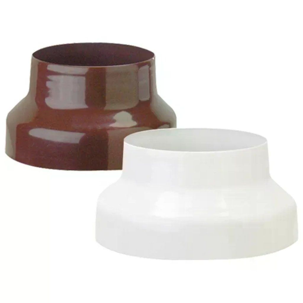Brixo Riduzione per Tubi Smaltata Bianca 14–13 cm Brixo Riduzione per Tubi Smaltata Bianca 14–13 cm