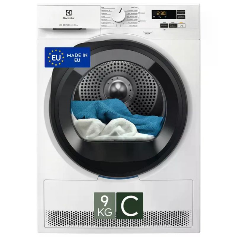 Electrolux Serie 600 EW6HBG19G Asciugatrice a Pompa di Calore 9 kg, Classe C, Bianca