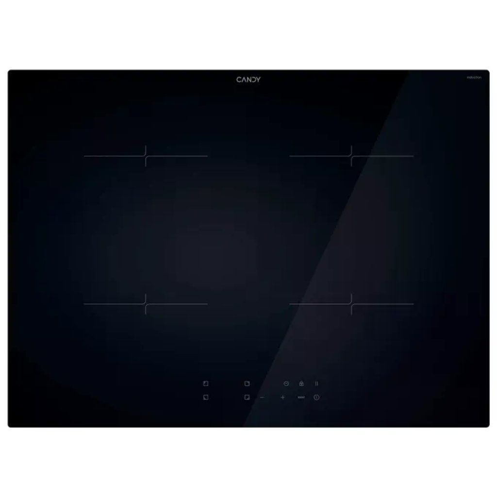 Candy CI7428CTT Piano cottura a induzione 70 cm, 4 zone, Booster, vetro nero