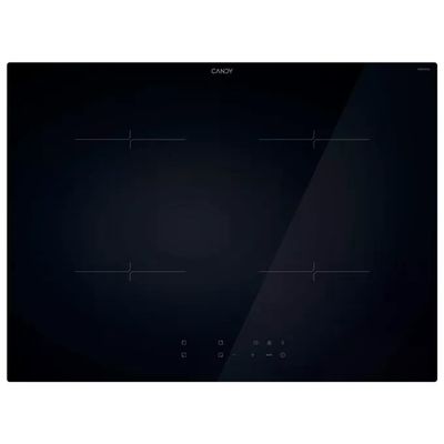 Candy CI7428CTT Piano cottura a induzione 70 cm, 4 zone, Booster, vetro nero