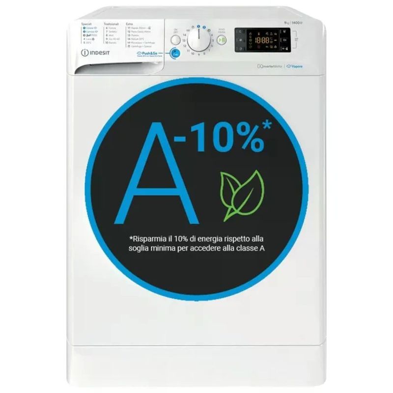 Indesit BWE91497XWVIT Lavatrice Frontale 9 kg Classe A 1400 Giri Indesit BWE91497XWVIT Lavatrice Frontale 9 kg Classe A 1400 Giri