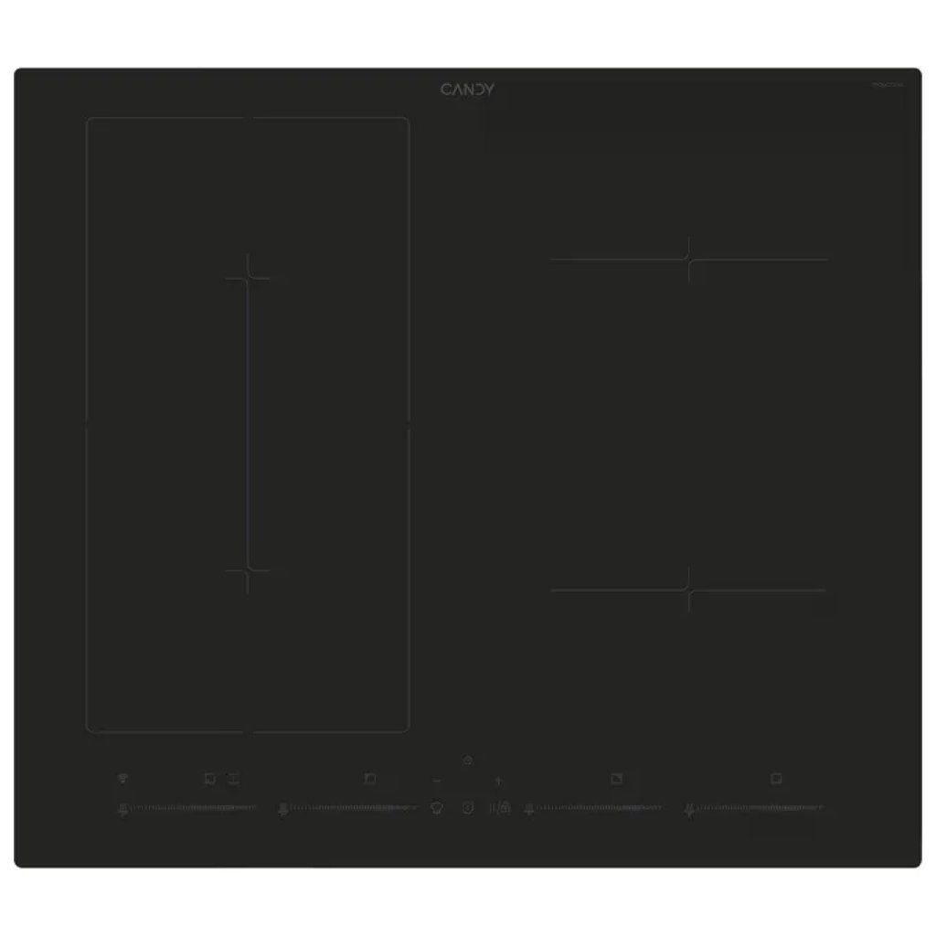 Candy CETPS64MCWFTT1 Piano cottura a induzione 59 cm, 4 zone, Wi-Fi e Bluetooth, nero