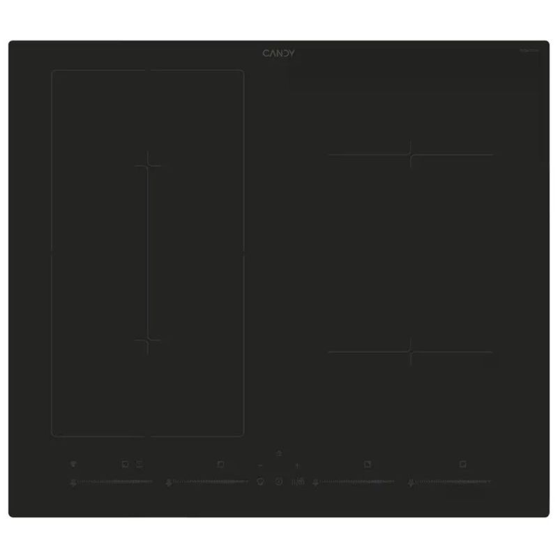 Candy CETPS64MCWFTT1 Piano cottura a induzione 59 cm, 4 zone, Wi-Fi e Bluetooth, nero
