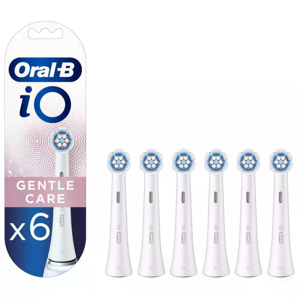 Oral-B iO Gentle Care Testine di Ricambio per Spazzolino Elettrico, 3 Pezzi, Setole Morbide, Bianche Oral-B iO Gentle Care Testine di Ricambio per Spazzolino Elettrico, 3 Pezzi, Setole Morbide, Bianche