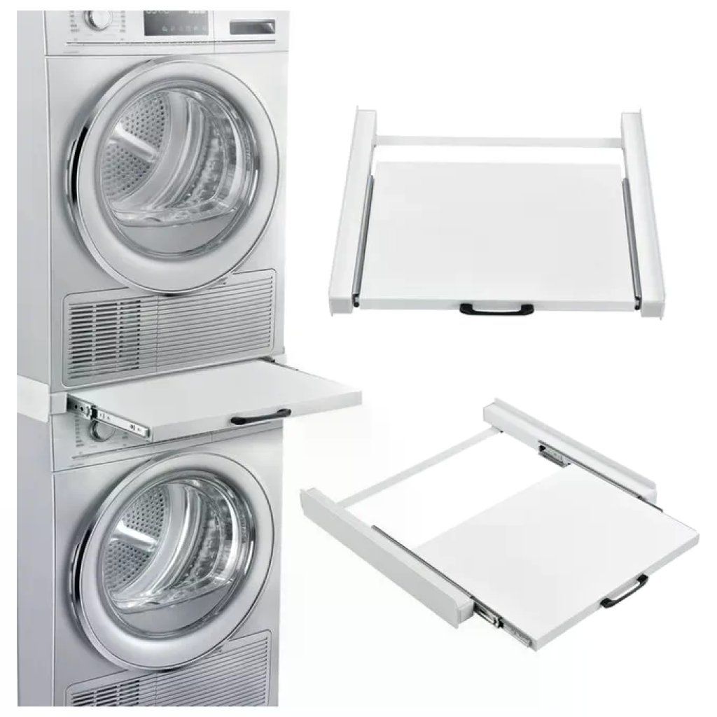 Munari LCL061BI Kit fisso di sovrapposizione lavatrice e asciugatrice, bianco