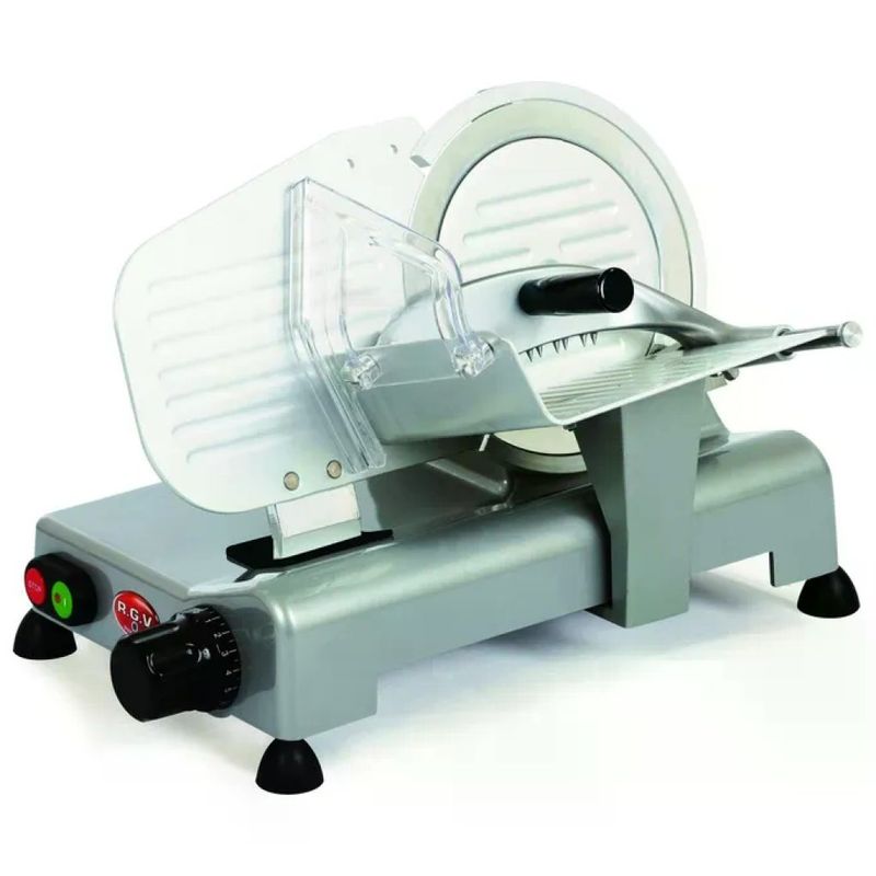 R.G.V. RGV 90910 Desy Affettatrice a gravita' lama 200 mm 110W alluminio colore Silver