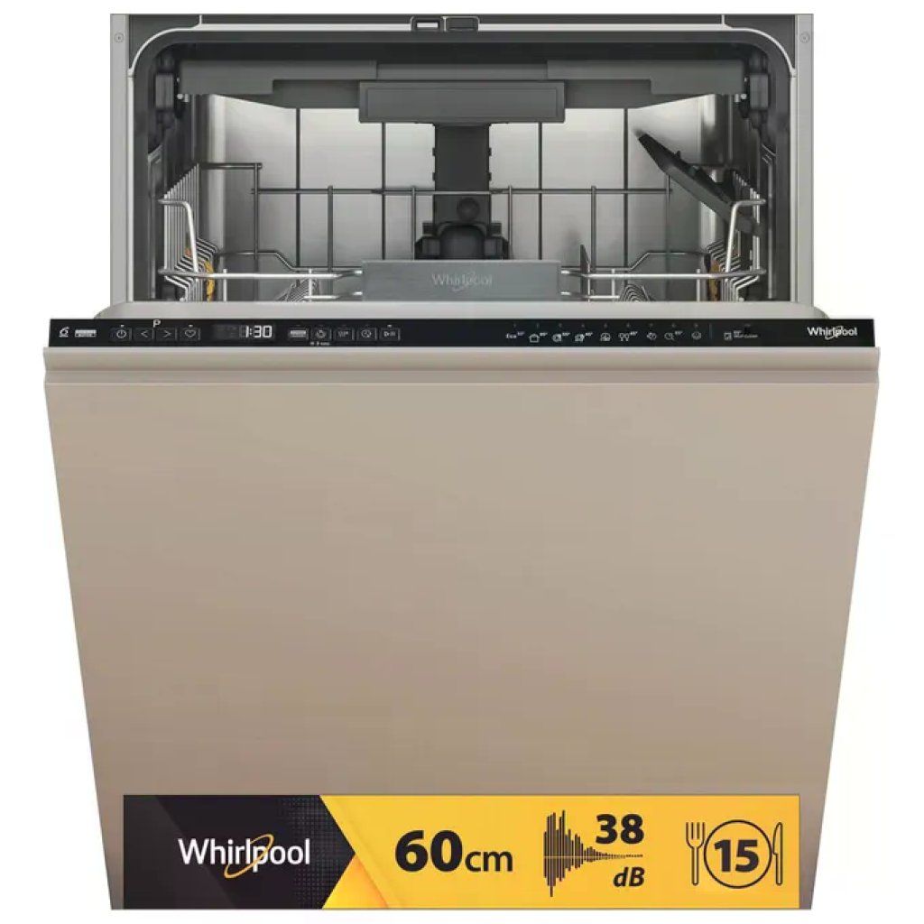 Whirlpool WH7IA15AM6L0 MaxiSpace Lavastoviglie da Incasso, 15 Coperti, Classe A, 38 dB, Nero Whirlpool WH7IA15AM6L0 MaxiSpace Lavastoviglie da Incasso, 15 Coperti, Classe A, 38 dB, Nero