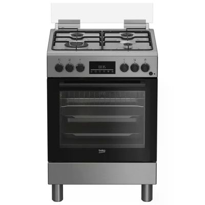 Beko FBE62310GX Cucina a Gas 60x60 cm con Forno Elettrico Ventilato, 66 L, Acciaio Inox Beko FBE62310GX Cucina a Gas 60x60 cm con Forno Elettrico Ventilato, 66 L, Acciaio Inox