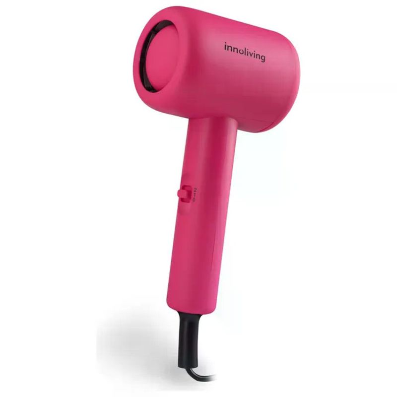 Innoliving INN-612 Asciugacapelli da viaggio 1000 W, pieghevole, 2 velocità, fucsia