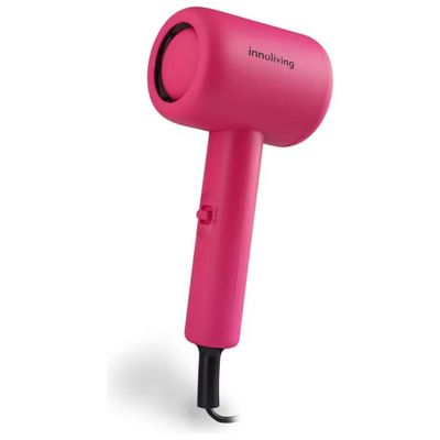 Innoliving INN-612 Asciugacapelli da Viaggio 1000 W, Pieghevole, 2 Velocità, Fucsia