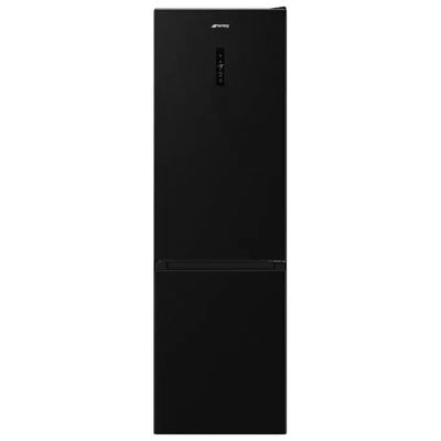 Smeg RC20KDND Frigorifero Combinato No Frost 331 L Nero Black Inox, Classe D