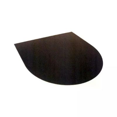 MILLE Pedana Semitonda per Stufa 84×84 cm in Acciaio Nero