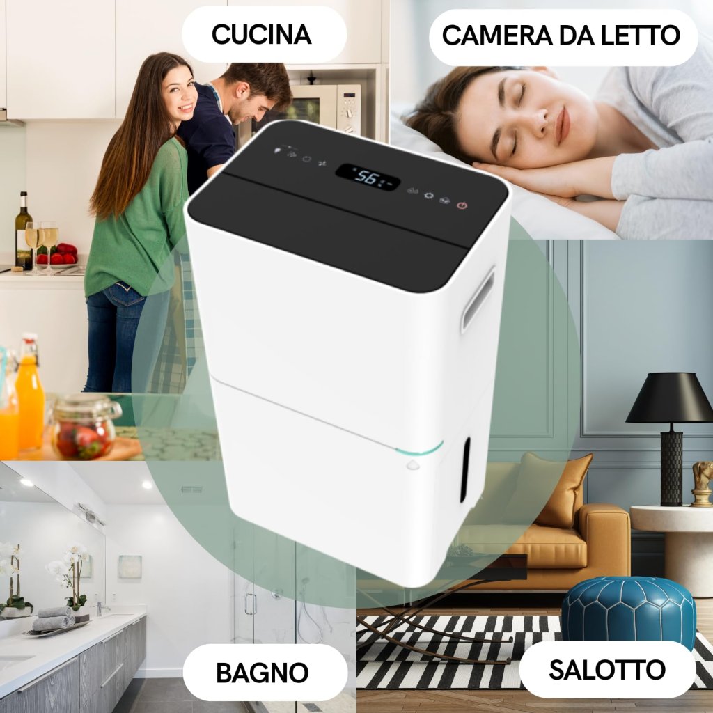 Qlima D820A Smart Deumidificatore 20 L/giorno con Wi-Fi