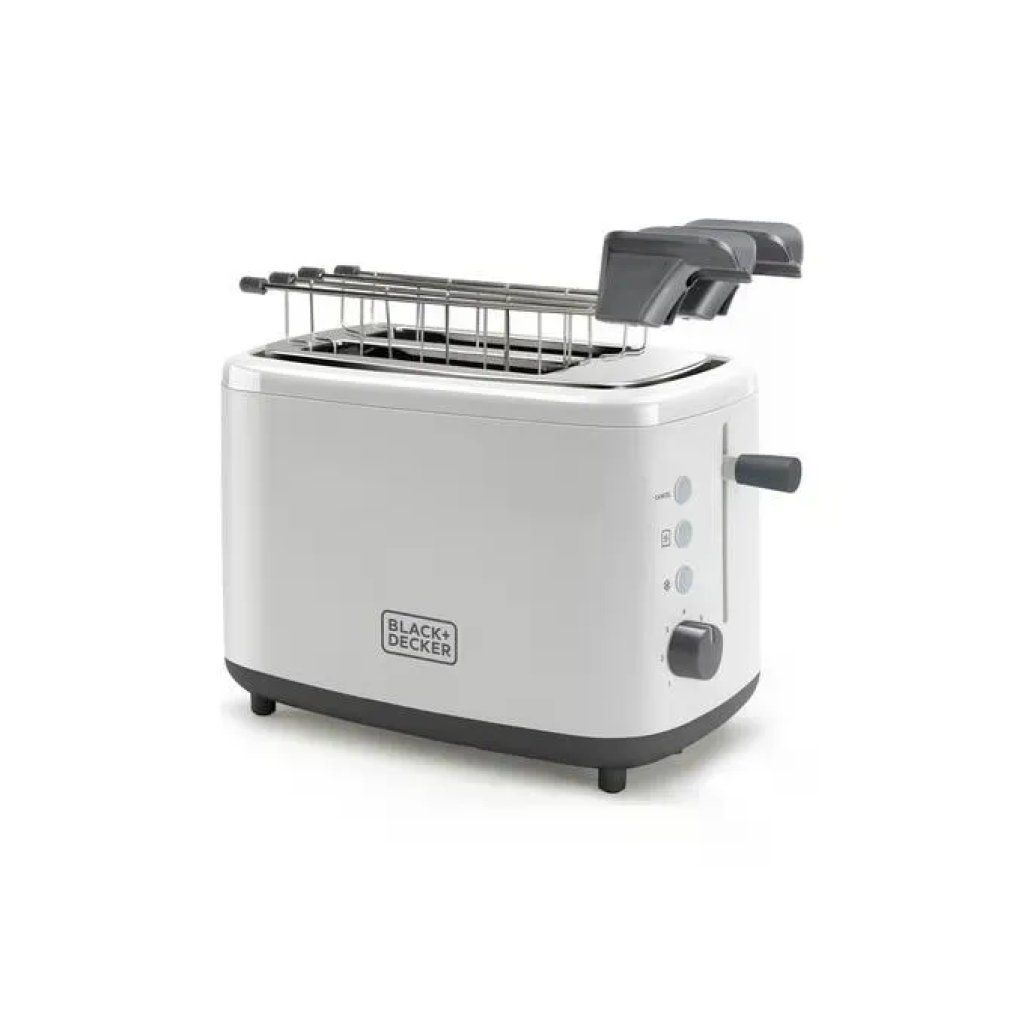 Black+Decker BXTOA820E Tostapane 2 Fette, 820 W, Bianco Black+Decker BXTOA820E Tostapane 2 Fette, 820 W, Bianco