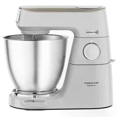 Kenwood Titanium Chef Baker XL KVL65.001WH Impastatrice Planetaria 1200 W, 7 L, Bianca