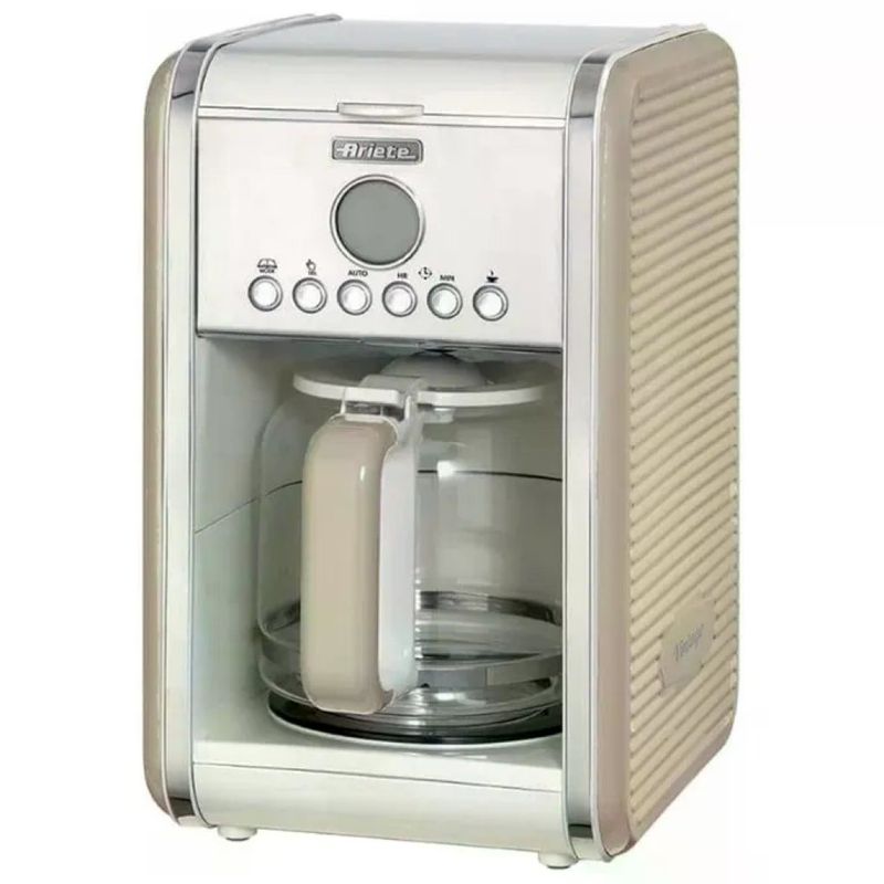 Ariete 1342 Vintage Macchina da Caffè Americano 12 Tazze Beige